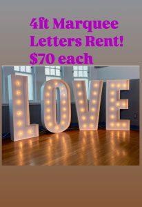 Marquee Letters for rent