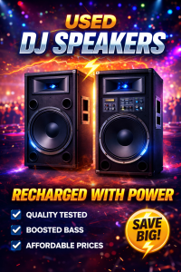 Recharged DJ speakers on sale 1