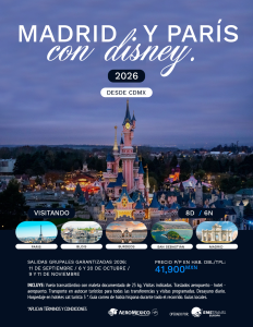 MADRID Y PARIS CON DISNEY 2026